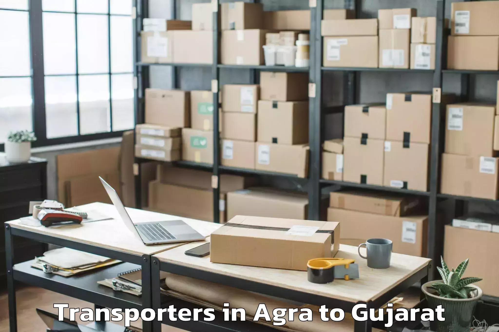 Book Agra to Rajpipla Transporters Online